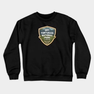 Dry Tortugas National Park Florida Badge Crewneck Sweatshirt